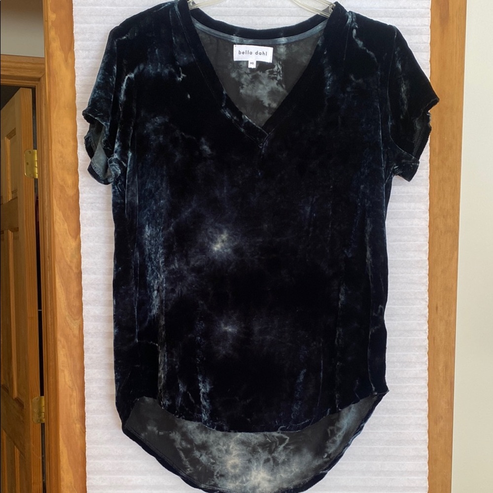 Bella Dahl Black Velvet Women's Top